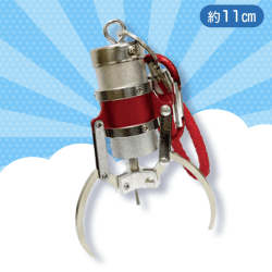 【レッド】アームキーホルダー大サイズ11cm GOLD＆SILVERアソート