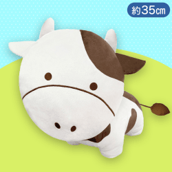 【コーヒー】カラフルな牛さんぬいぐるみ