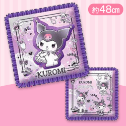 【クロミ】サンリオフリル付き 半立体スクエアクッション