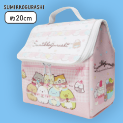 【ピンク】すみっコぐらし ねこのきょうだいとおかし屋さん 家型保温･保冷バッグ