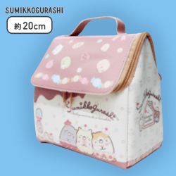 【ブラウン】すみっコぐらし ねこのきょうだいとおかし屋さん 家型保温･保冷バッグ