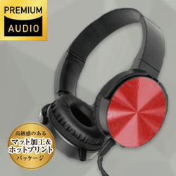 【レッド】EDGE SOUNDヘッドフォン