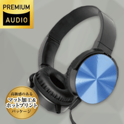 【ブルー】EDGE SOUNDヘッドフォン