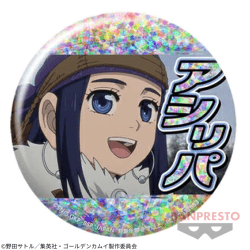【アシ(リ)パ】ゴールデンカムイ ホログラム缶バッジ
