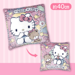 【ハローキティ】サンリオ立体スクエアクッション
