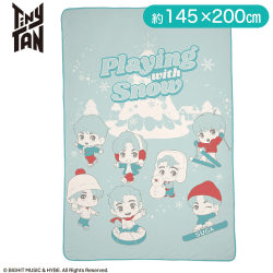 TinyTAN　Playing with Snow　CHUBBY COLLECTION　ギガザッカふわふわビッグ毛布