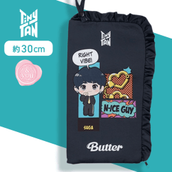 【SUGA】TinyTAN　CHUBBY COLLECTION　マルチポーチ〜Butter〜“RM＆Jin＆SUGA＆j-hope”