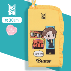 【Jin】TinyTAN　CHUBBY COLLECTION　マルチポーチ〜Butter〜“RM＆Jin＆SUGA＆j-hope”