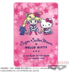 【縦デザイン】劇場版「美少女戦士セーラームーンEternal」×サンリオキャラクターズ フリースブランケット