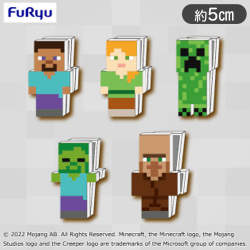 【5種1セット】マインクラフト キャラクタークリップ