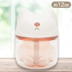 【ホワイト】USBミニLED加湿器 CatPad