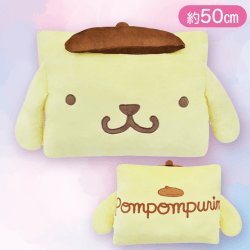 【ポムポムプリン】サンリオスクエアクッション（プリン・シナモ・クロミ）