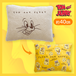 【ジェリー】トムとジェリー 刺しゅう入モコモコクッション