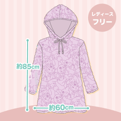 【パープル】サンリオキャラクターズふわふわフリースルームウェア