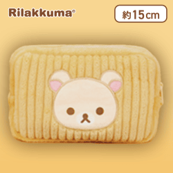 【コリラックマ】リラックマ アップリケコーデュロイポーチ