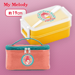 【マイメロ】マイメロディクロミ レトロガール保冷バッグ付きランチボックス