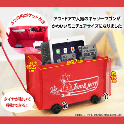 【レッド】トム＆ジェリー　ミニキャリーワゴン
