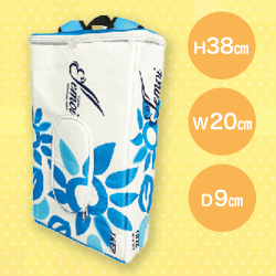 【ブルー】エルモアティシューBOXリュック