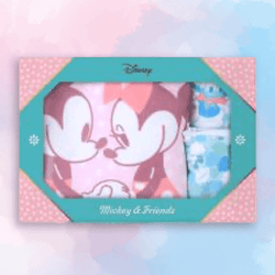 ミッキー＆フレンズプラチナムザッカタオル＆ポーチギフトセット