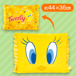 【オレンジ】トゥイーティー スクエアクッション