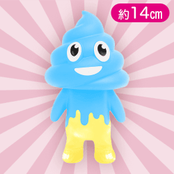 【ブルー】ウンチマンソフビドールメルティカラー