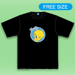 【ブラック】トゥイーティー Tシャツ