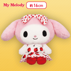 【ピンク】マイメロディ・クロミいちごロリータぬいぐるみ〜マイメロディ・クロミ〜