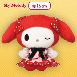 【レッド】マイメロディ・クロミいちごロリータぬいぐるみ〜マイメロディ・クロミ〜