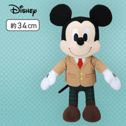 【ミッキー】ミッキー＆ミニー　スペシャルぬいぐるみ　制服Ver.