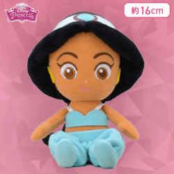 【ジャスミン】ディズニープリンセス　赤いほっぺ　ふわふわぬいぐるみ