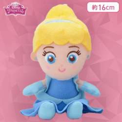 【シンデレラ】ディズニープリンセス　赤いほっぺ　ふわふわぬいぐるみ