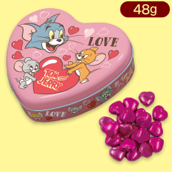 トムとジェリーハート缶(ハートチョコ入)※賞味期限:2023/12/25