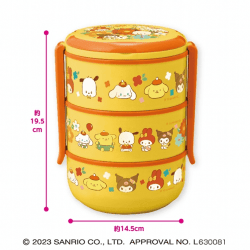  サンリオキャラクターズ レトロフラワー3段ピクニックランチボックス