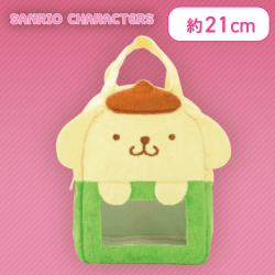 【ポムポムプリン】 サンリオキャラクターズ カラフル窓付きふわふわバッグ