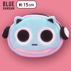 【まがお】ブルーハムハム フェイスポーチ