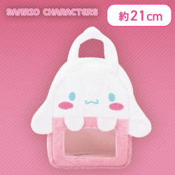 【シナモロール】 サンリオキャラクターズ カラフル窓付きふわふわバッグ