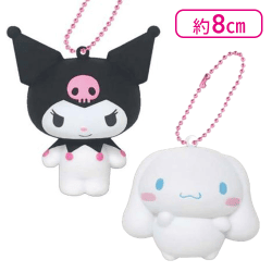 【クロミ&シナモロール】サンリオ　キャラクターズスクイーズマスコット