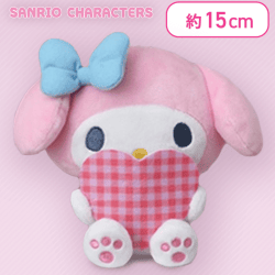【マイメロディ】サンリオキャラクターズ　おたきゅん　ぬいぐるみ　〜ハグ缶バッジ〜