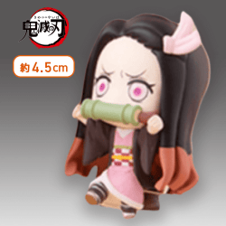 【禰豆子】鬼滅の刃 ちょこっとひっかけフィギュアぷちー炭治郎・禰豆子・善逸・伊之助ー