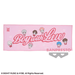 【ピンク】TinyTAN Boy With Luv マイクロファイバータオル