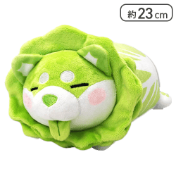 【舌だし】おやさい妖精さん寝そべりハクサイヌぬいぐるみ