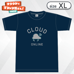 【ネイビー/XL】College-Tshirt