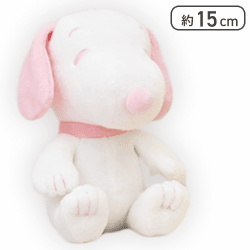 【ピンク】SNOOPY ぬいぐるみ シャーベットカラー