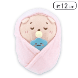 【らっこいぬ(おくるみ)】しろたん＆らっこいぬ ばぶばぶベビーぬいぐるみ