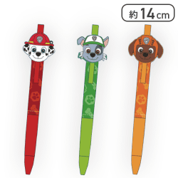 【マーシャル&ロッキー&ズーマ】パウ・パトロールラバーマスコット付きボールペン