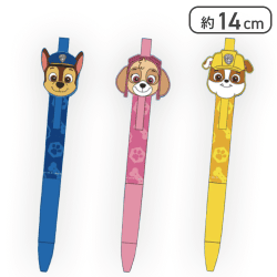 【チェイス&スカイ&ラブル】パウ・パトロールラバーマスコット付きボールペン