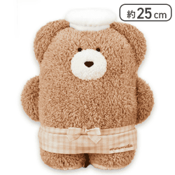 【モカ】ほっこりモコモカ カフェエプロンぬいぐるみBIG