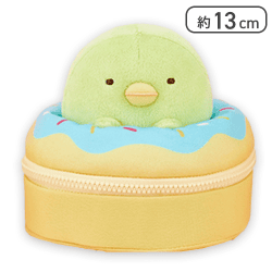 【ぺんぎん？】すみっコぐらし ドーナツ型ぬいぐるみポーチ