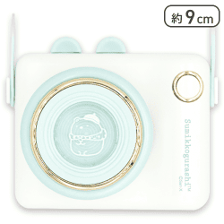 【ホワイト】すみっコぐらし たびきぶん カメラ型ネックミニファン