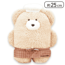 【ミルクティー】ほっこりモコモカ カフェエプロンぬいぐるみBIG